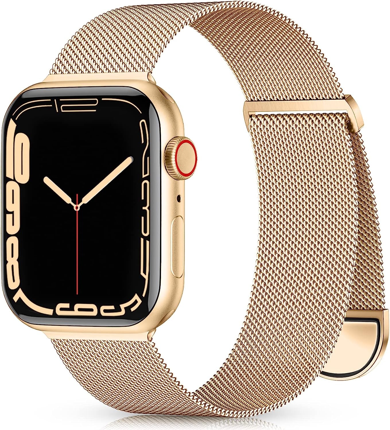 Zedoli Metal Band Compatible with Apple Watch Bands 40Mm 38Mm 41Mm 45Mm 44Mm 42Mm 49Mm for Women Men, Stainless Steel Milanese Mesh Loop Magnetic Wristbands for Iwatch Series 8 7 6 5 4 3 2 1 SE Ultra  Zedoli Rose Gold 38/40/41mm 