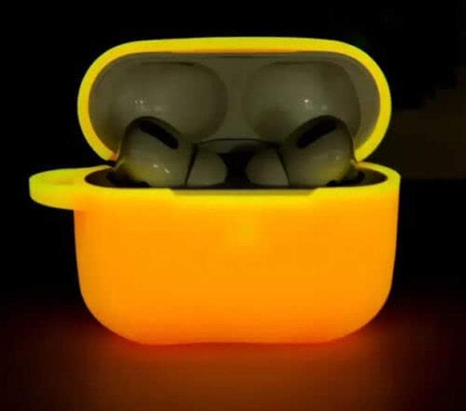 Airpods Pro 2 Case 2Nd Generation (2022) Silicone Shockproof Cover - Glow in the Dark Green  JustEarbuds Glow in the Dark Orange  