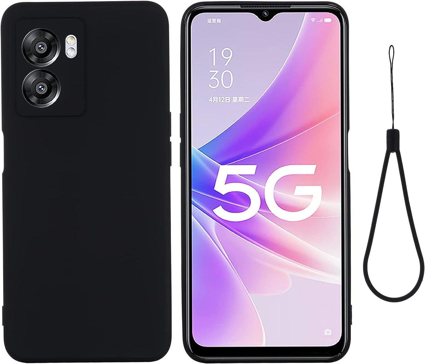 DAMONDY for Oneplus Nord N300 Case,Oneplus Nord N300 5G Phone Case,Slim Liquid Silicone Full Covered Soft Gel Rubber Case Cover Compatible with Oneplus Nord N300 5G -Black  DAMONDY   