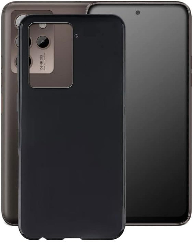 WIMSPEED Case for HTC U23 Pro (6.7"), Black Soft TPU Bumper Phone Case, Slim Shockproof Silicone Military Grade Drop Protective Shell for HTC U23 Pro - Camellia  WIMSPEED Black  