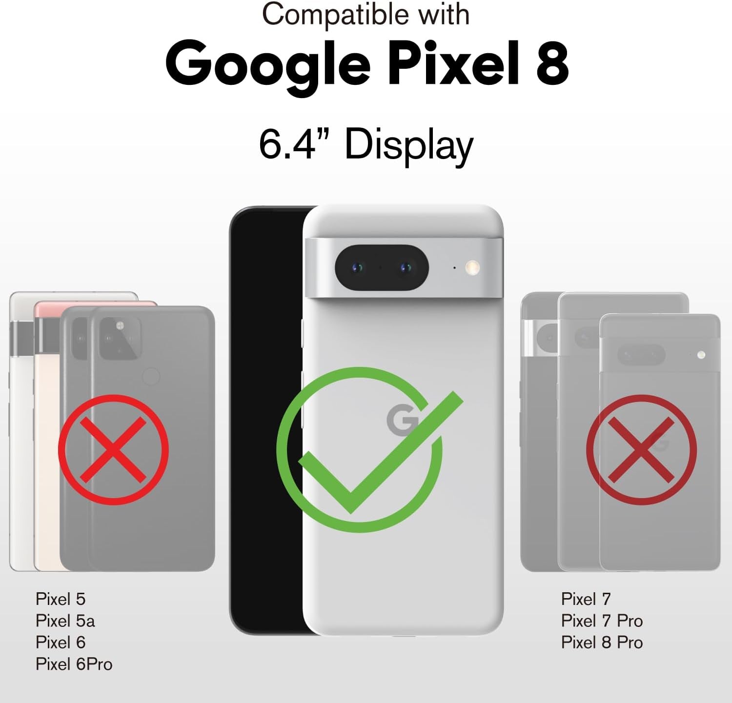 VENA Vcommute Wallet Case Compatible with Google Pixel 8 (2023), (Military Grade Drop Protection) Flip Leather Cover Card Slot Holder with Kickstand - Rose Gold  VENA   