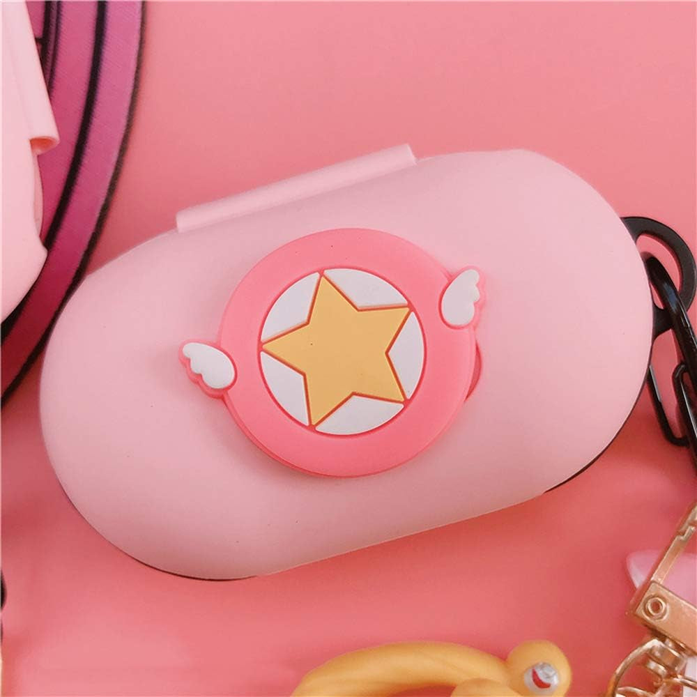 Case Cover for Galaxy Buds/Buds+ Plus, Kpurple Cartoon Sailor Moon Soft Silicone Protective Compatible with Samsung Galaxy Buds 2019 2020, for Girls Kids Teens Buds+ plus (A 1)  INHCH   