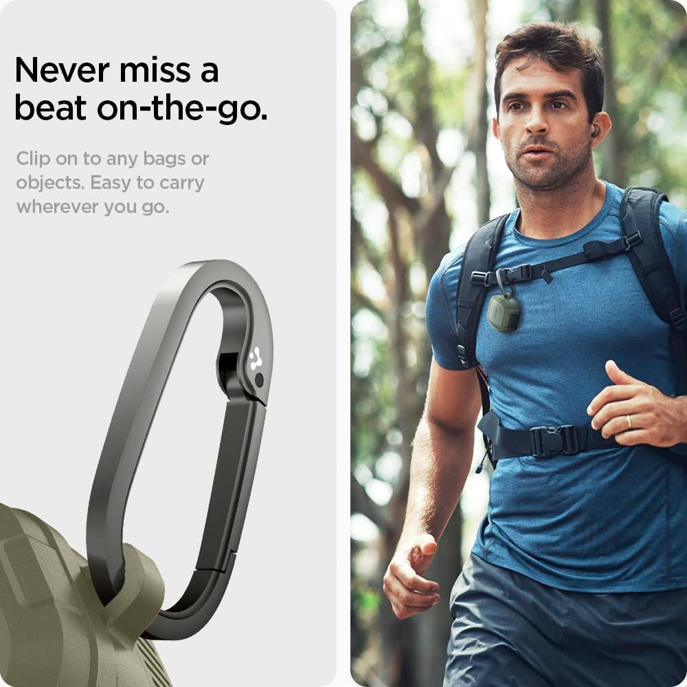 Spigen Lock Fit Designed for Galaxy Buds2 Pro Case (2022) / Galaxy Buds Pro (2021) / Galaxy Buds 2 (2021) / Galaxy Buds Live (2020) - Vintage Khaki  Spigen   