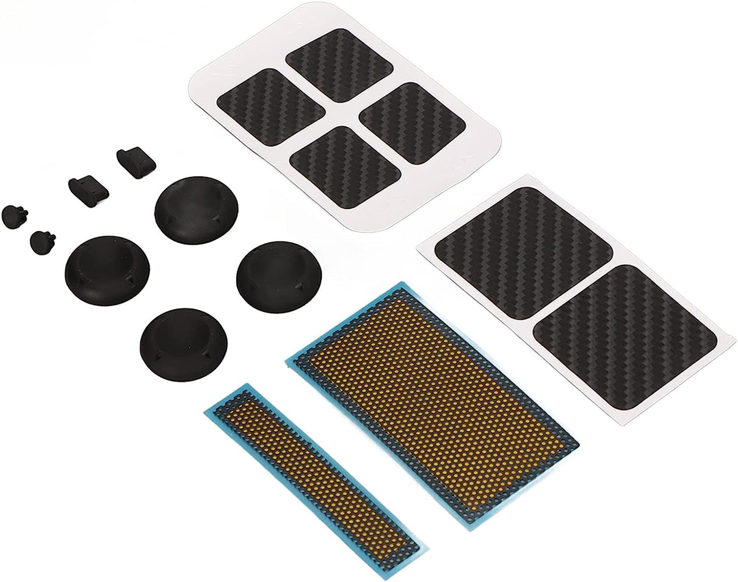 Game Console Protection Kit, for Steam Deck, with Touchpad Stickers/Button Sticker/Host Dust Screen/Silicone Joystick Cap/Storage Box/Headphone Dust Plug  Pomya   