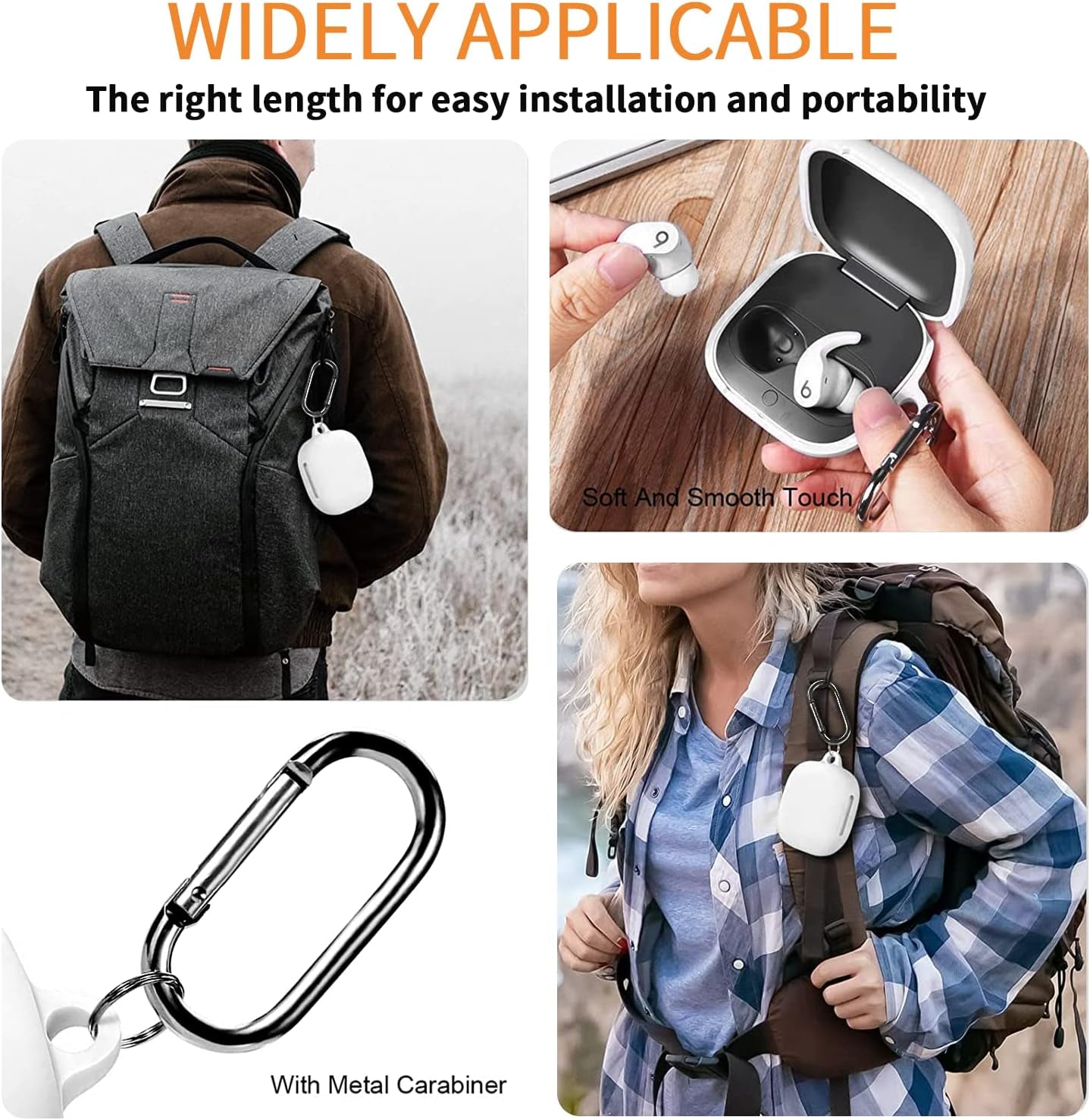 U.Ehome [4 in 1] for Beats Fit Pro Case Cover with Cleaner Kit&Replacement Eartips(S/M/L),Cover Compatible with Beats Fit Pro 2021 Earbuds Armor，Soft Silicone Beats Fit Pro Case with Keychain  U. EHome   