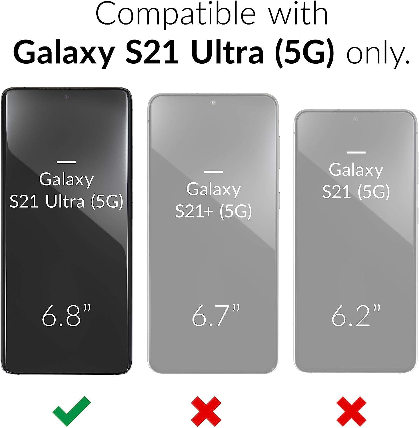 Crave Slim Guard for Galaxy S21 Ultra Case, Shockproof Case for Samsung Galaxy S21 Ultra, S21 Ultra 5G (6.8 Inch) - Navy  Crave   