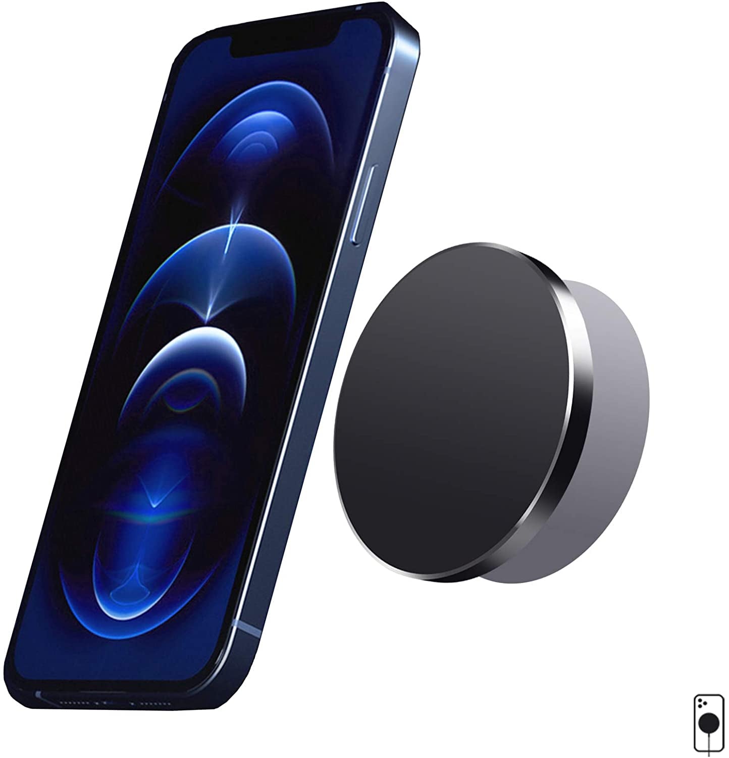 Kuaguozhe Sticky Magnetic Wall Mount for Magsafe Case/Magsafe Wallet/Iphone 14 13 12 Pro Max plus Mini, Adhesive Wall Mount Holder for Magsafe Accessories, Car Mount for Dashboard  Kuaguozhe   