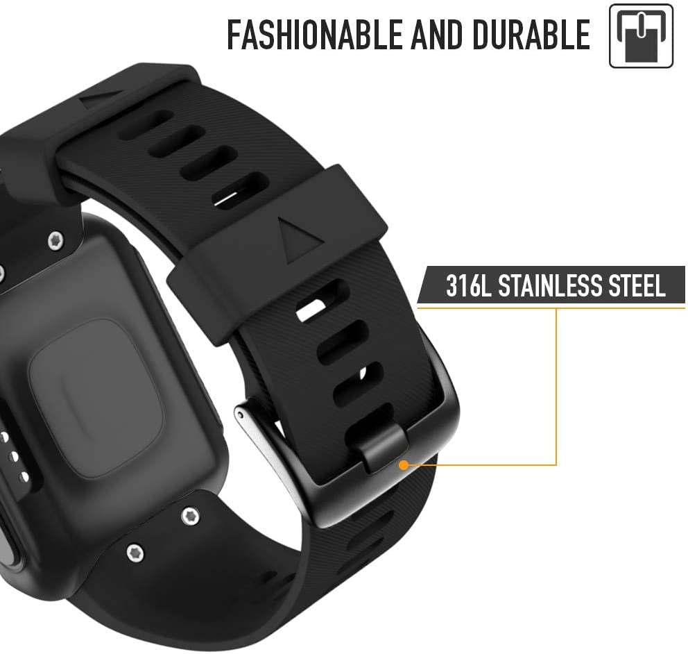 Notocity for Garmin Forerunner 35 Band Soft Silicone Replacement Watch Strap Compatible with Forerunner 35 Smartwatch  NotoCity   