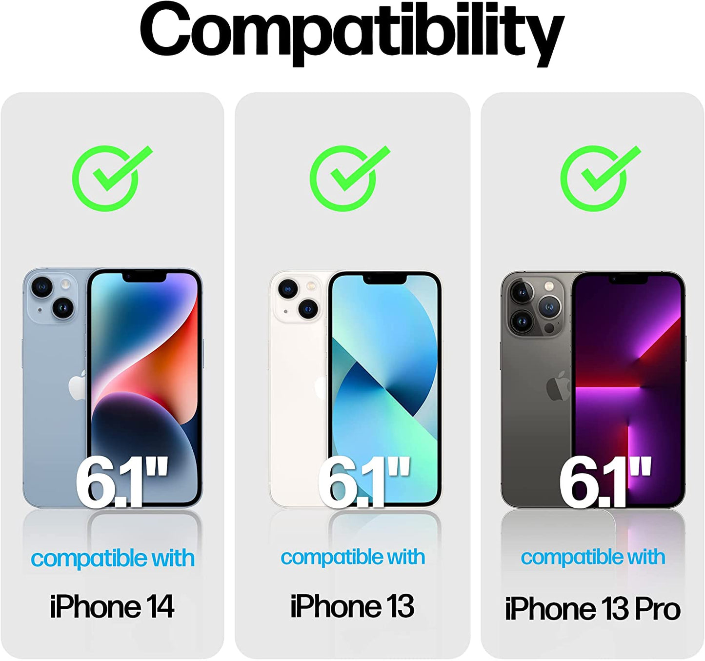 Power Theory Privacy Screen Protector for Iphone 14, Iphone 13, Iphone 13 Pro Tempered Glass anti Spy Protection with Easy Install Tray  Power Theory   