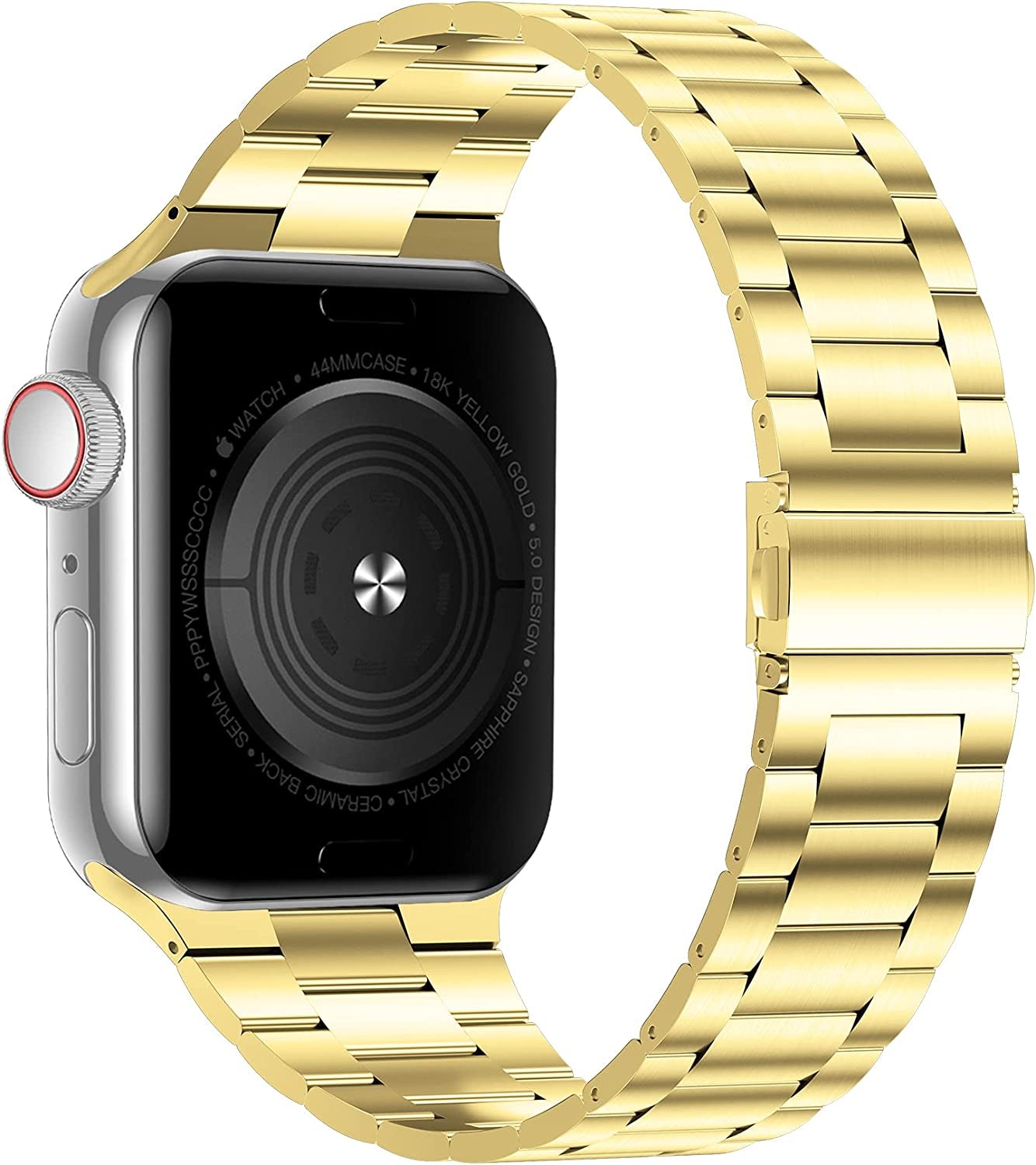 Iiteeology Compatible with Apple Watch Band 42Mm 44Mm 45Mm 49Mm 38Mm 40Mm 41Mm, Upgraded Solid Business Stainless Steel Band for Apple Iwatch Ultra SE Series 8 7 6 5 4  iiteeology   