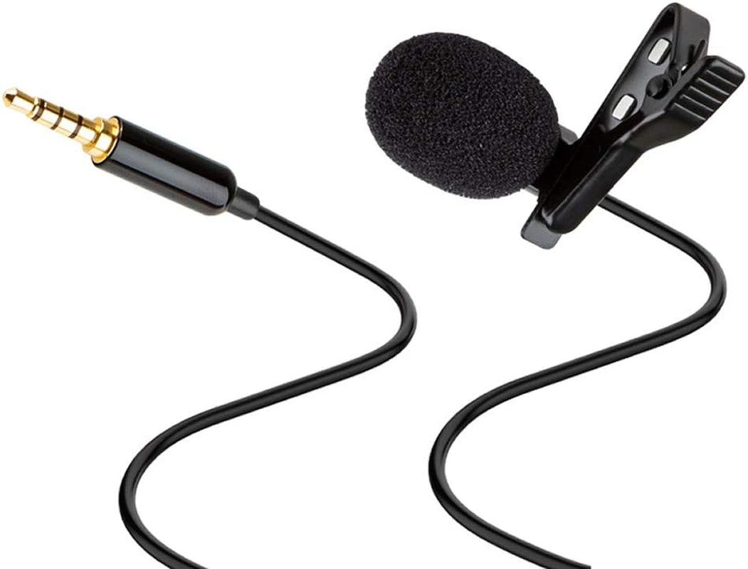 Enkarl Lavalier Lapel Microphone, Proffessional Omnidirectional Condenser Mic Compatible with Iphone Android Smartphone Video Recording Interview Youtube, Noise Cancelling Mic (Microphone Only)  Enkarl   