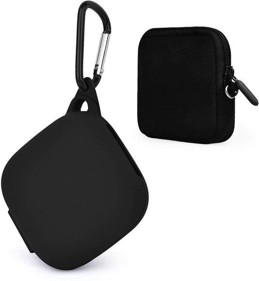 TOROTOP Case Compatible for Powerbeats Pro Case Cover,Anti-Lost & Shockproof Easy Carrying Silicone Case Accessories with Keychain and Soft Portable Storage Travel Carrying Case (Black)  TOROTOP   