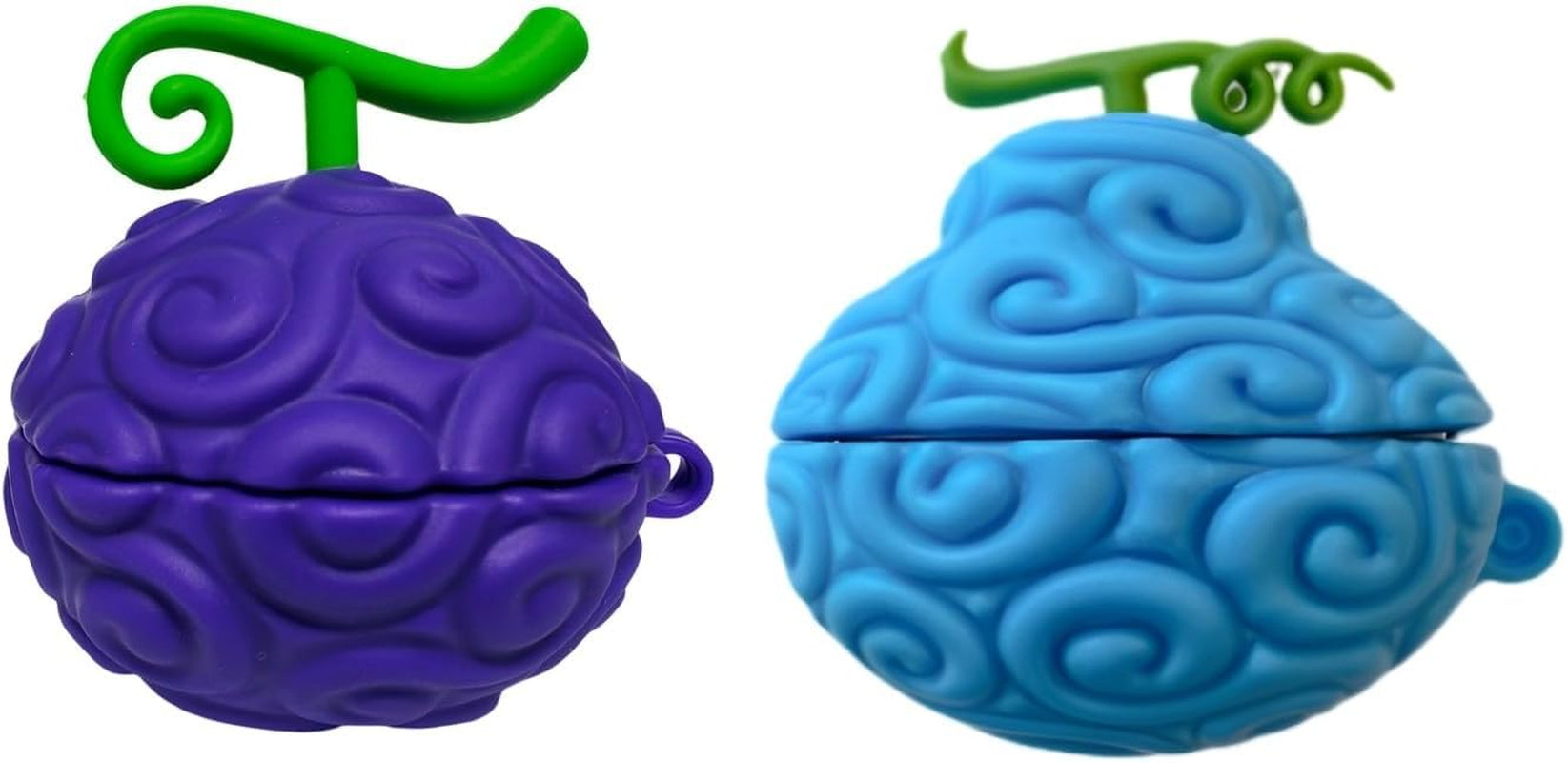 [2 Pack] CASEVERSE Case for Samsung Galaxy Buds2 Pro/Buds 2/Buds Live/Buds Pro, Cute Soft Silicone Anime Protection Charging Cover with Keychain for Boys  CASEVERSE Gum Fruit+Tremor Tremor Fruit  