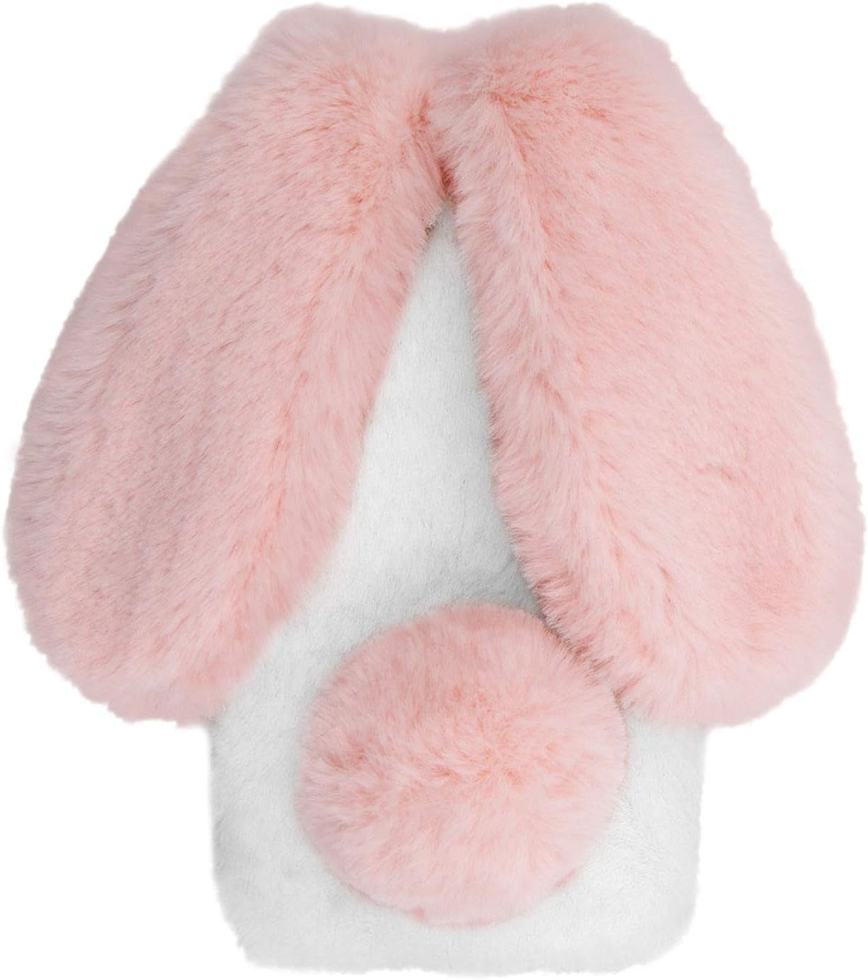 Shinyzone Plush Rabbit Case Compatible with Google Pixel 6 Pro,Fluffy Fuzzy Cute 3D Bunny Ears Soft Warm Case Faux Fur Shockproof TPU Back Cover with Bling Diamond Chic Bowknot,Dark Grey  Shinyzone Pink And White Google Pixel 6A 