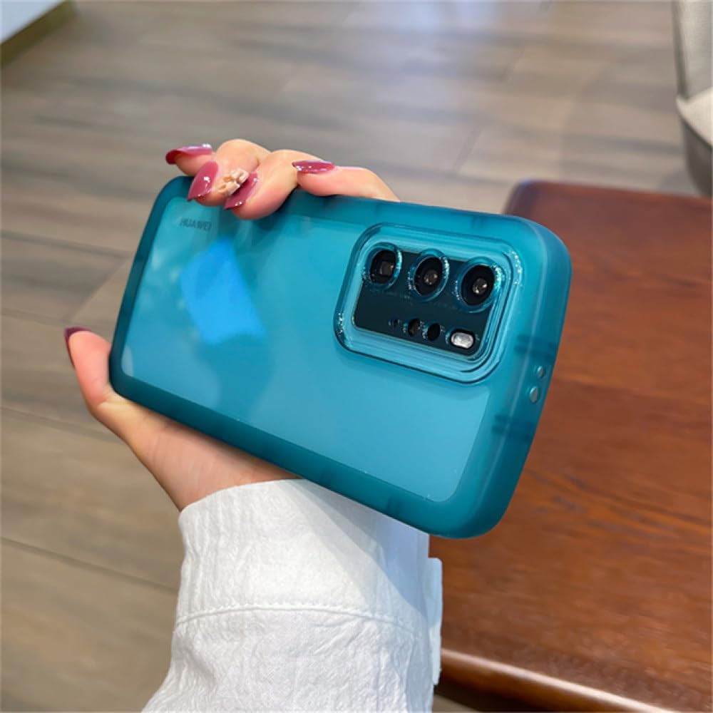 YOGISU Shockproof Clear Phone Case for Huawei P50 P40 Pro Lite P30 Mate 40 30 Nova 9 8 7 Camera Protection Cover,Pink,For Honor 70  YOGISU Blue Green For Mate 30 Pro 