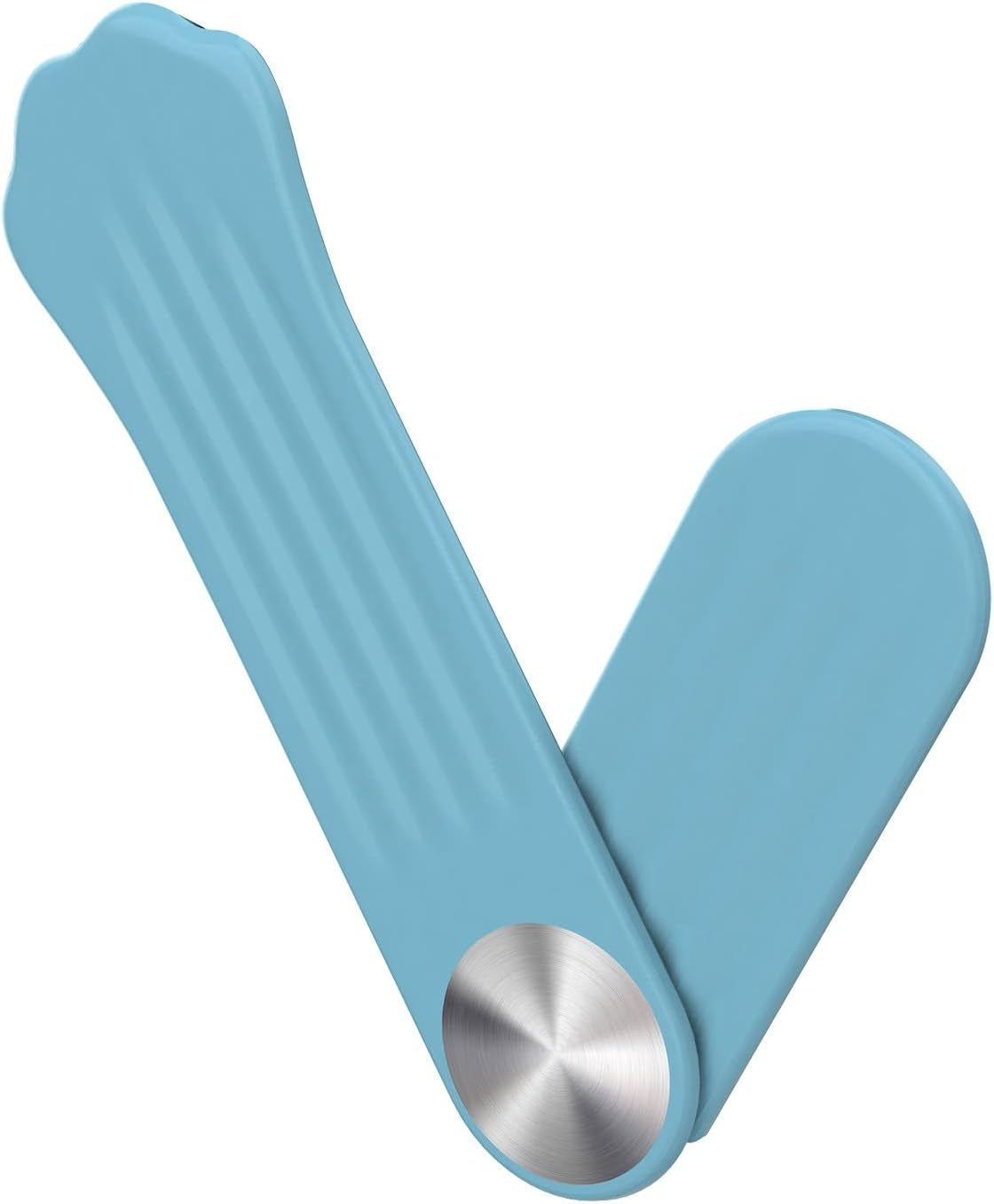 Magnetic Laptop Phone Holder Adjustable Side Mount Clip for Laptop Expansion Stand for Smartphone, Office and Home Enjoying Dual Screen at the Same Time (Sky Blue, One Size)  Generic   