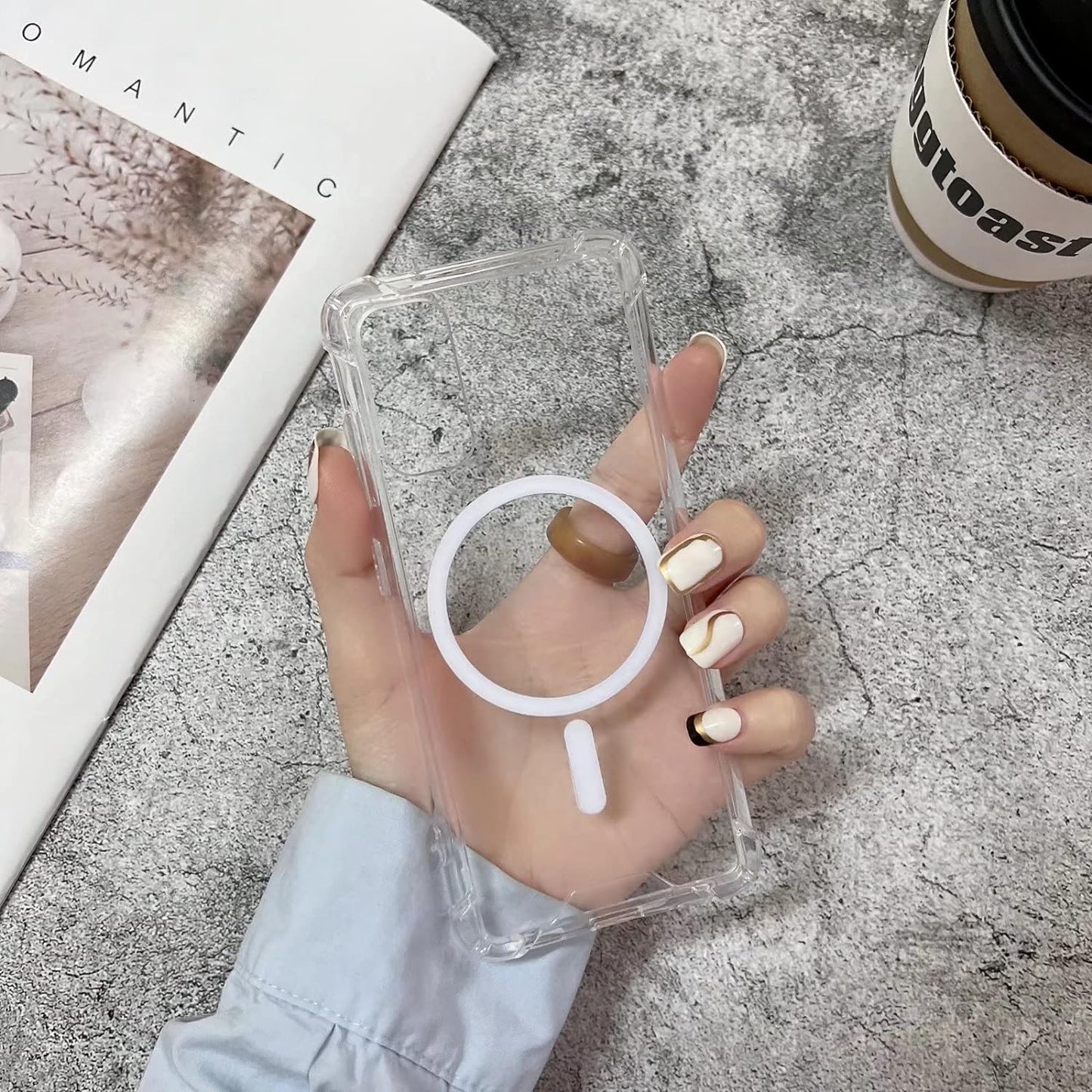 Pinggoo Clear Magnetic Case for Samsung Galaxy Note 20 Ultra - Magsafe Compatible, Soft TPU Bumper, Slim Fit, Shockproof, Anti-Yellow  PingGoo Transparent For Samsung Galaxy S20 