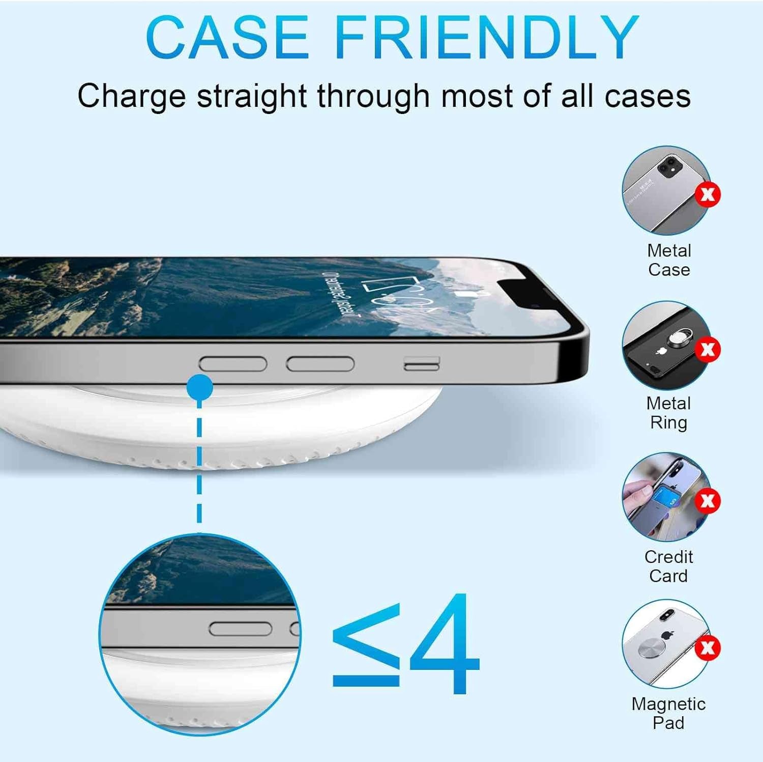 Wireless Charger, 15W Max Fast Wireless Charging Pad Compatible with LG V40 Thinq  Shenzhen DAXI Technology Co., Ltd   