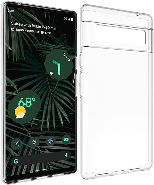 CAVEKEAP Google Pixel 6 Pro Case Clear,Thin Slim Soft Flexible TPU Silicone Gel Anti-Scratch Lightweight Shockproof Protective Phone Cover for Pixel 6 Pro,Crystal Clear  CAVEKEAP   