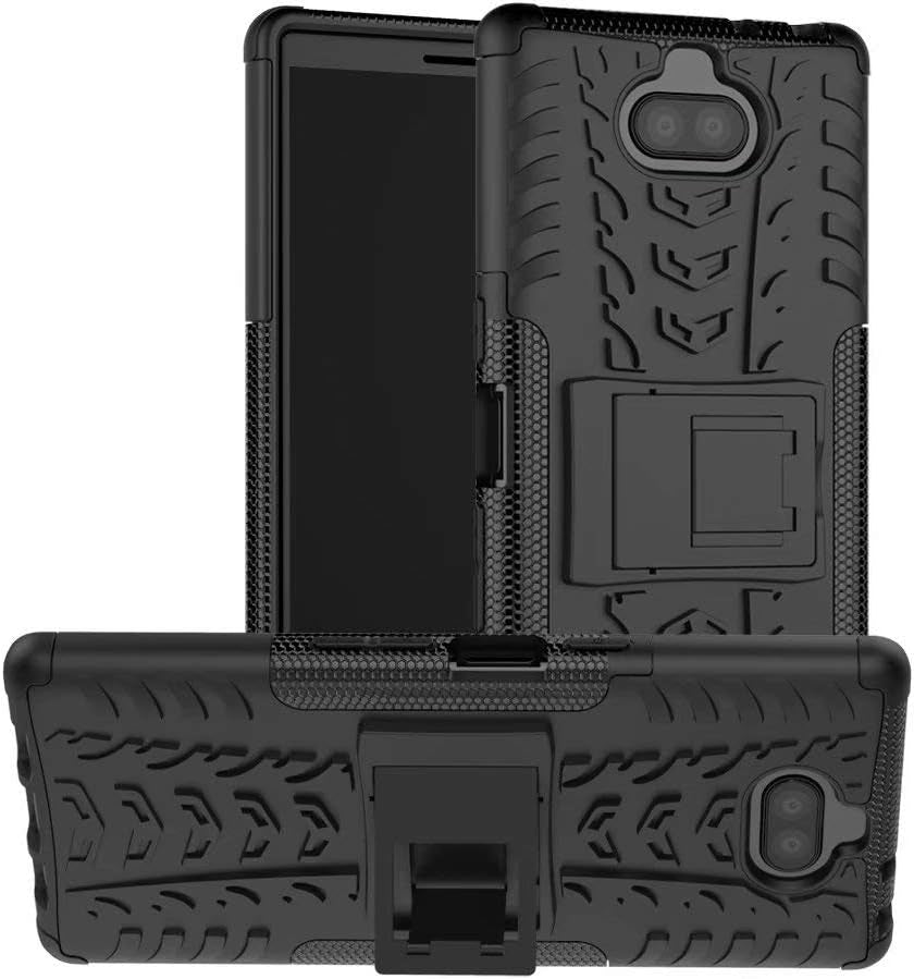 Jielangxin Keji Case for Sony Xperia 8 Case Cover,Case for Sony Xperia 8 Case Shockproof Mobile Phone Case Stand Black  Jielangxin Keji   