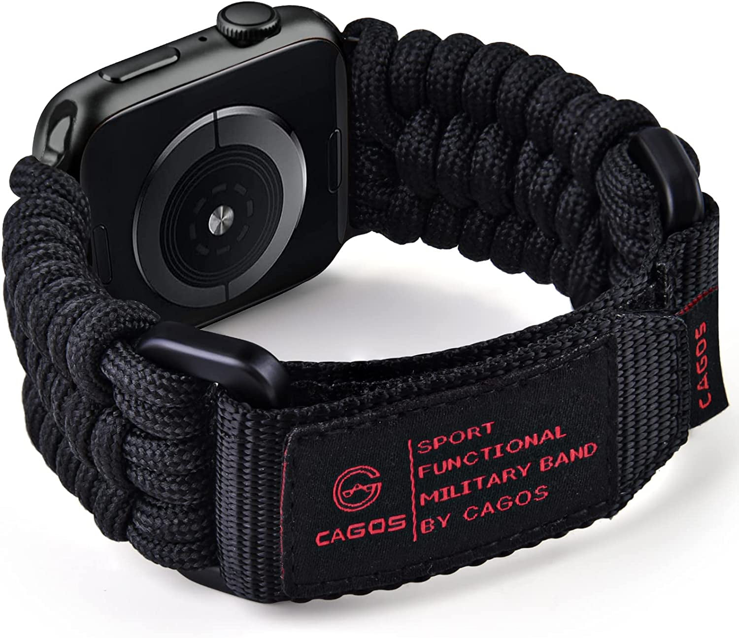 CAGOS Compatible with Apple Watch Band 49Mm 45Mm 44Mm 42Mm, Rugged Survival Paracord Nylon Strap Braided Sport Loop for Iwatch Bands Ultra Series 8 7 6 5 4 3 2 1 SE Men  CAGOS   