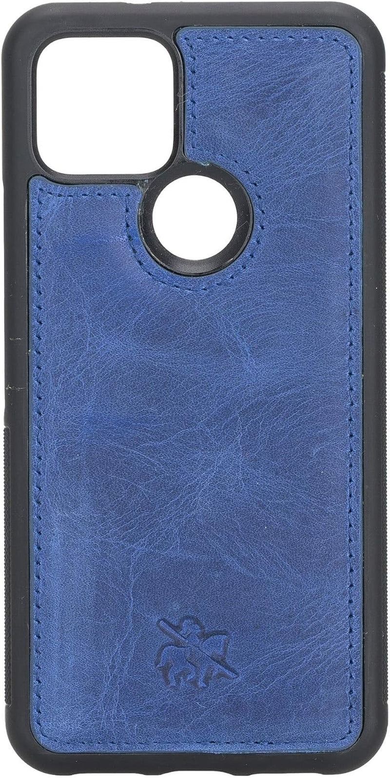 Venito Lucca Leather Case Compatible with Google Pixel 5 (6.0 Inch) – Extra Secure with Padded Back Cover (Antique Dark Blue)  Venito   