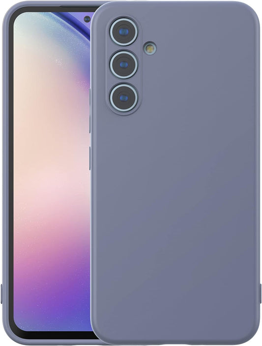 Foluu Silicone Case for Samsung Galaxy A54 5G, Liquid Gel Rubber Case with Soft Microfiber Lining Cushion Slim Hard Shell Shockproof Protective Cover for Samsung Galaxy A54 5G 2023 (Gray)  Foluu   