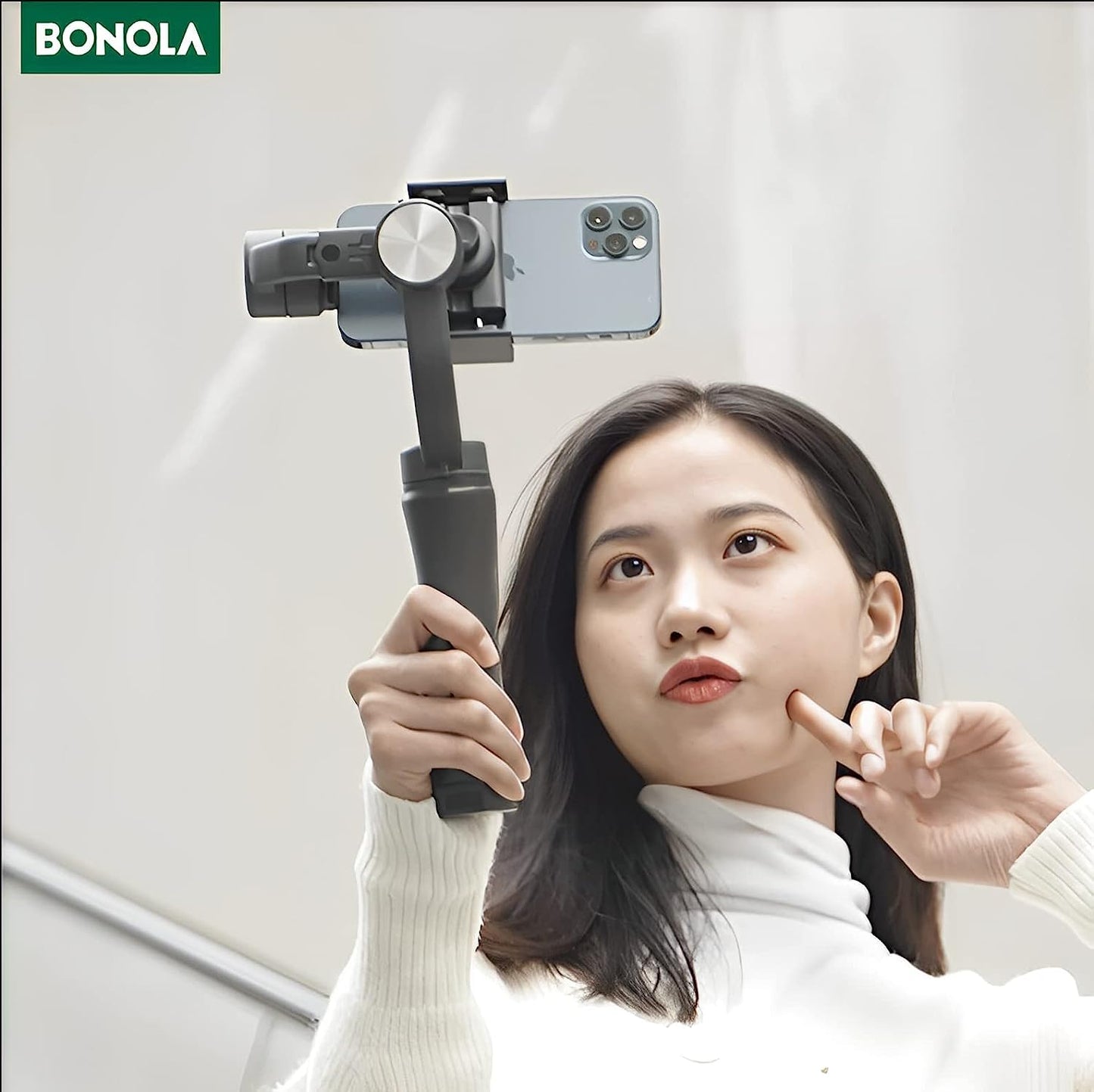 3 Axis Gimbal Stabilizer for Smartphone with Tripod,Foldable Phone Gimbal for Android and Iphone 14 PRO MAX, Stabilizer for Video Vlog Live Streaming  LinaStore   