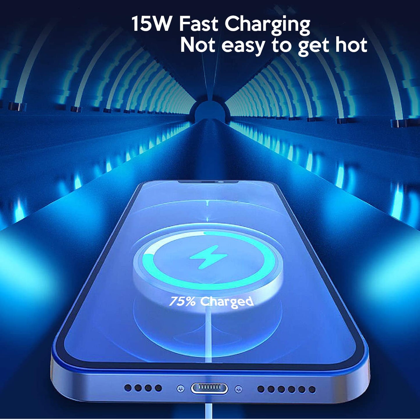 Magnetic Wireless Charger，3.3Ft【Apple Mfi Certified】15W Fast Wireless Charging Pad USB C Wireless Charger Iphone with 20W USB C Wall Charger Block for Iphone 14/Plus/13/12/Pro/Pro Max/Mini/Airpods Pro  Shenzhen Jianengwang Technology Co.,Ltd.   