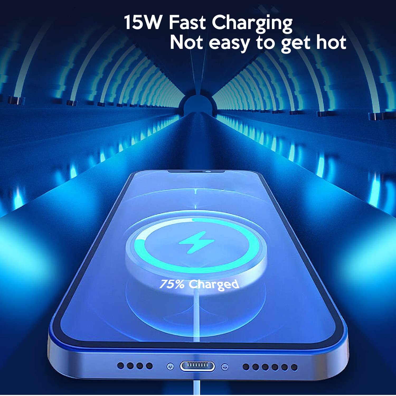 Magnetic Wireless Charger，3.3Ft【Apple Mfi Certified】15W Fast Wireless Charging Pad USB C Wireless Charger Iphone with 20W USB C Wall Charger Block for Iphone 14/Plus/13/12/Pro/Pro Max/Mini/Airpods Pro  Shenzhen Jianengwang Technology Co.,Ltd.   