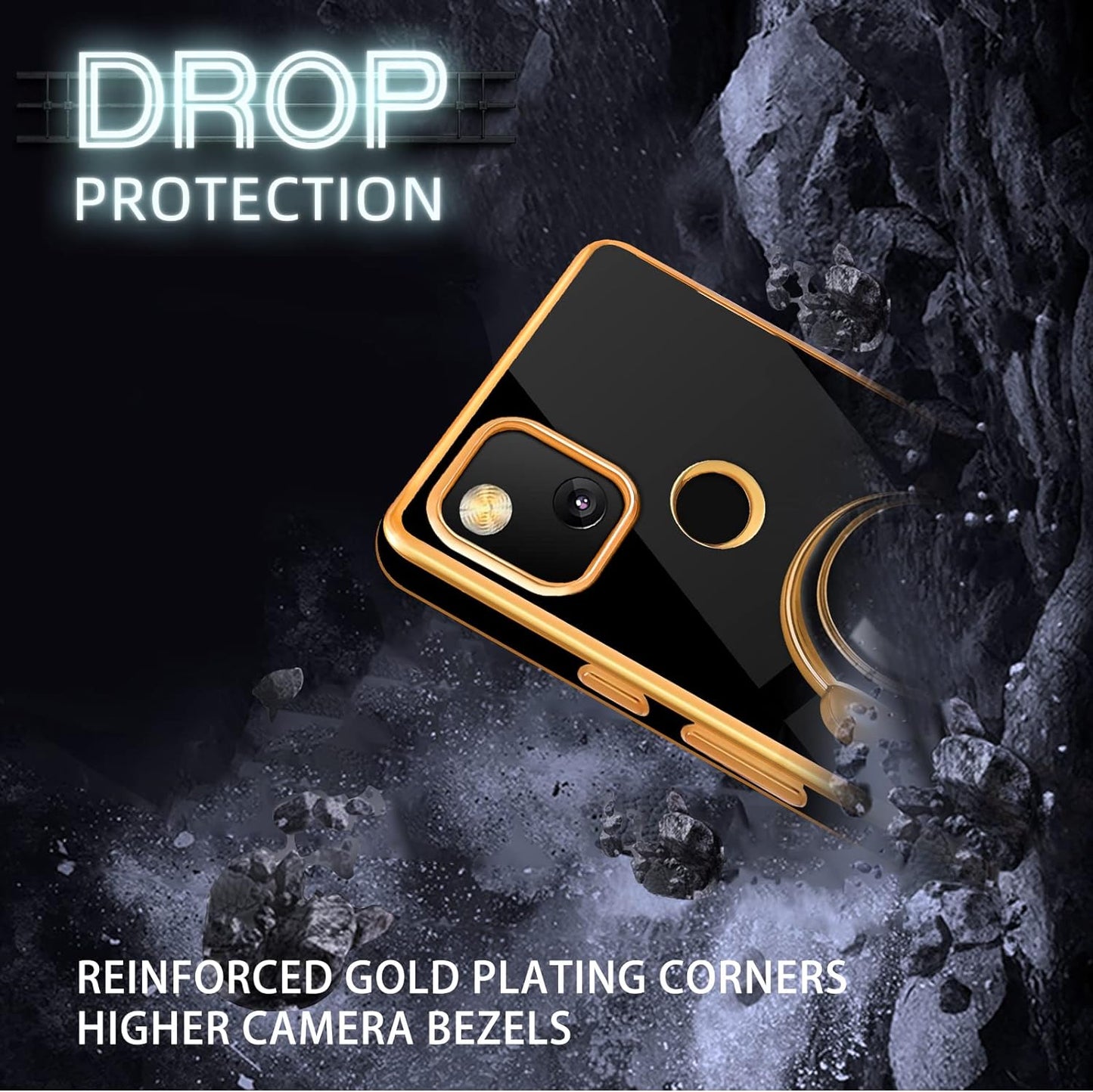 Buleens for Google Pixel 4A Case with Astronaut Stand, Women Girls Pixel 4A Cases, Girly Cute 6D Outer Space Heart Pattern Phone Cover for Google Pixel 4A(Not Fit 5G) 5.8 Inch Black  Buleens   