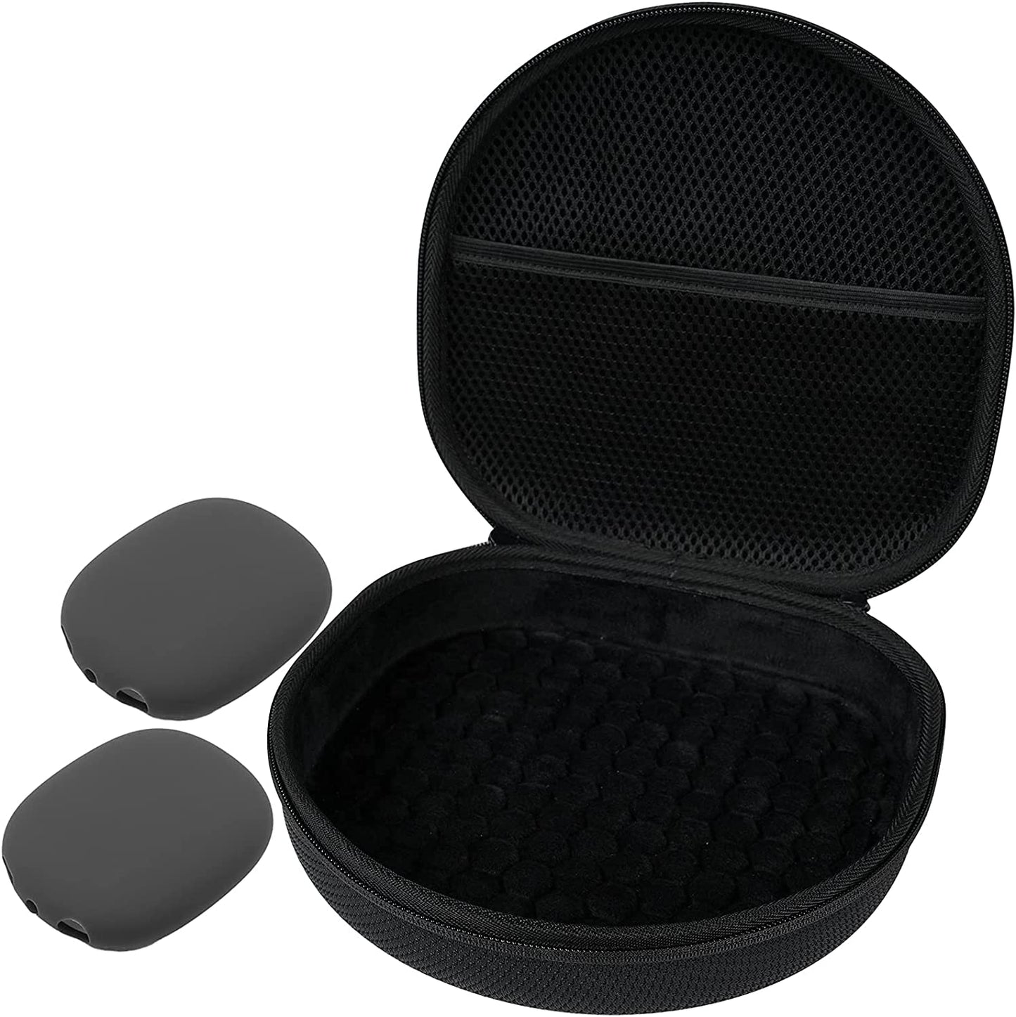 Procase Hard Headphone Case for Airpods Max with 2 Smart Silicone Protective Cases, Hardshell EVA Carry Bag, Headset Case, Black  ProCase   