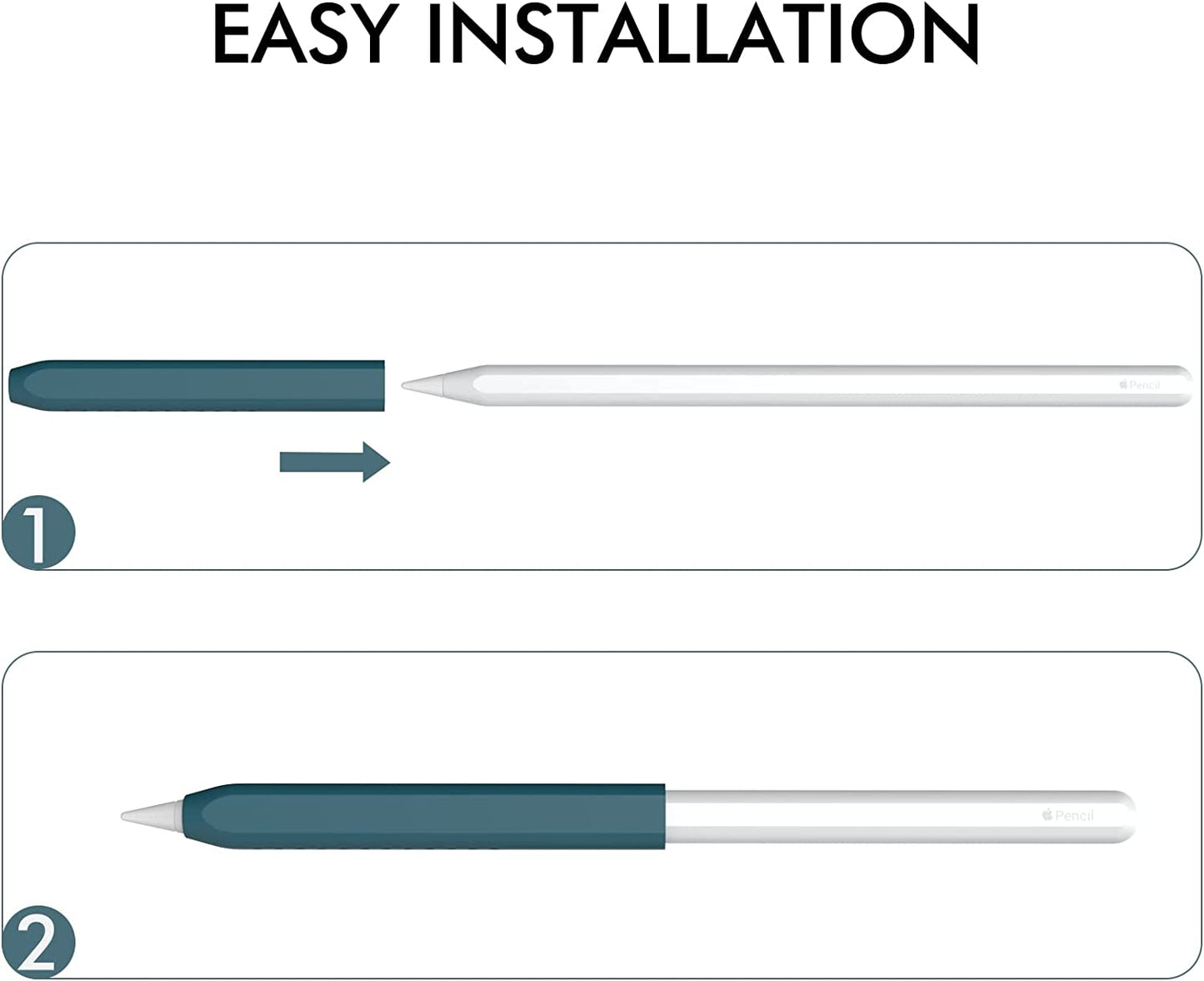 NIUTRENDZ 3 Pack Apple Pencil Grip Case Cover Silicone Sleeve Holder Compatible with Apple Pencil 2Nd Generation (Beige + Khaki + Brown)  NIUTRENDZ   