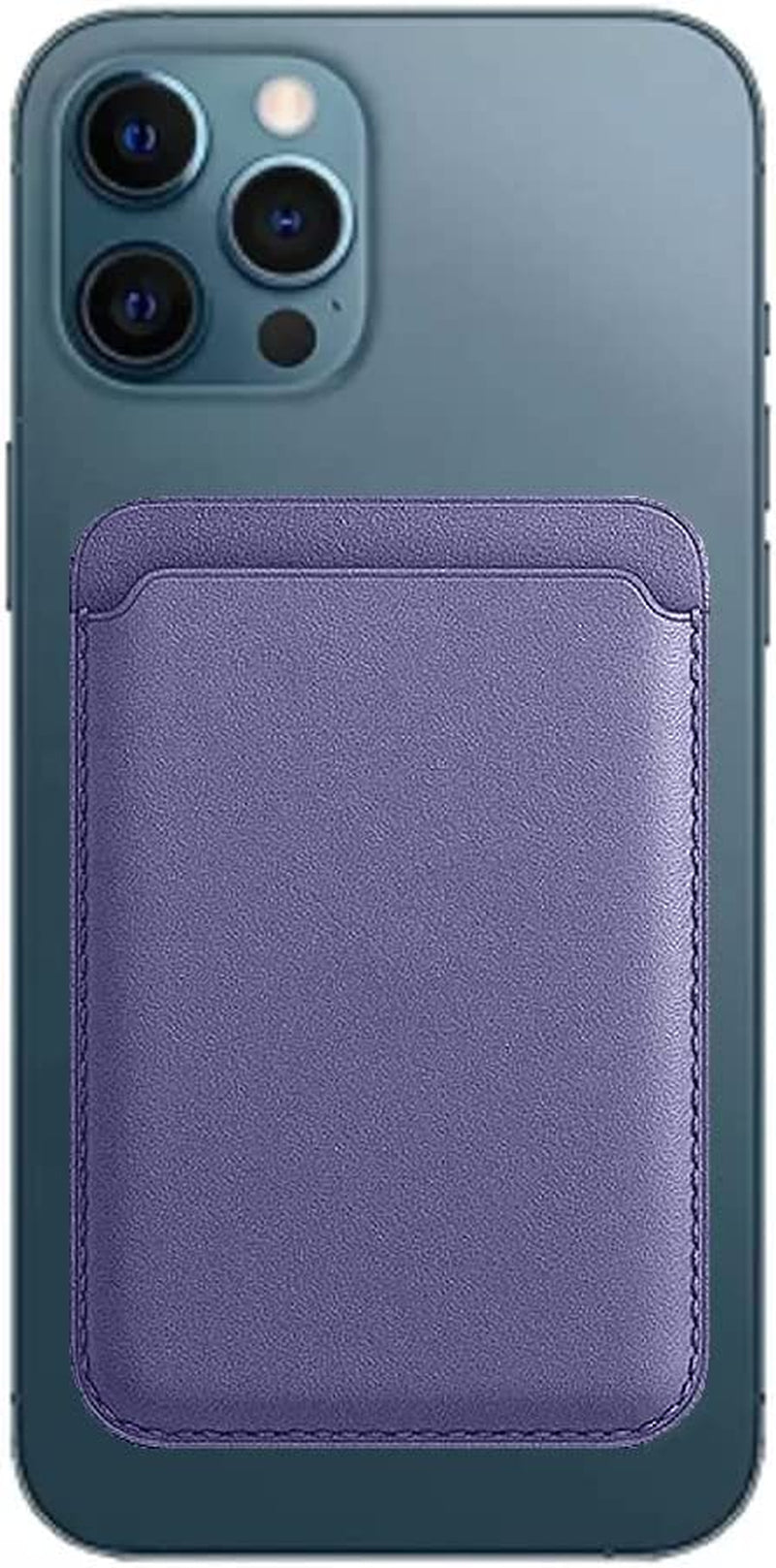 Lacase Magnetic Card Wallet Holder with Magsafe for Iphone 14 / 13 / 12 Series, (Black)…  Lacase Wisteria  