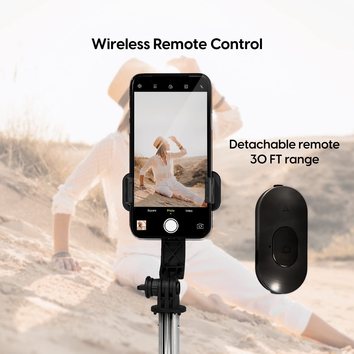 TALK WORKS Selfie Stick, Remote & Tripod Set Compatible W/Iphone 13/13 Pro/13 Pro Max/14/14 Plus/14 Pro/14 Pro Max for Streaming, Travel Photos - Wireless Cell Phone Stand (Black)  TALK WORKS   