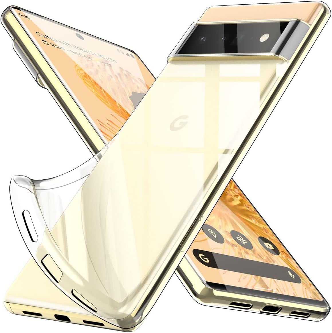 Bokoo Crystal Clear Google Pixel 6 Pro Case.Soft Slim Fit Transparent Plastic TPU Protective Silicone Cover Phone Cases for Google Pixel 6 Pro [Slim Thin & Comfort Grip] [Shockproof]  bokoo   