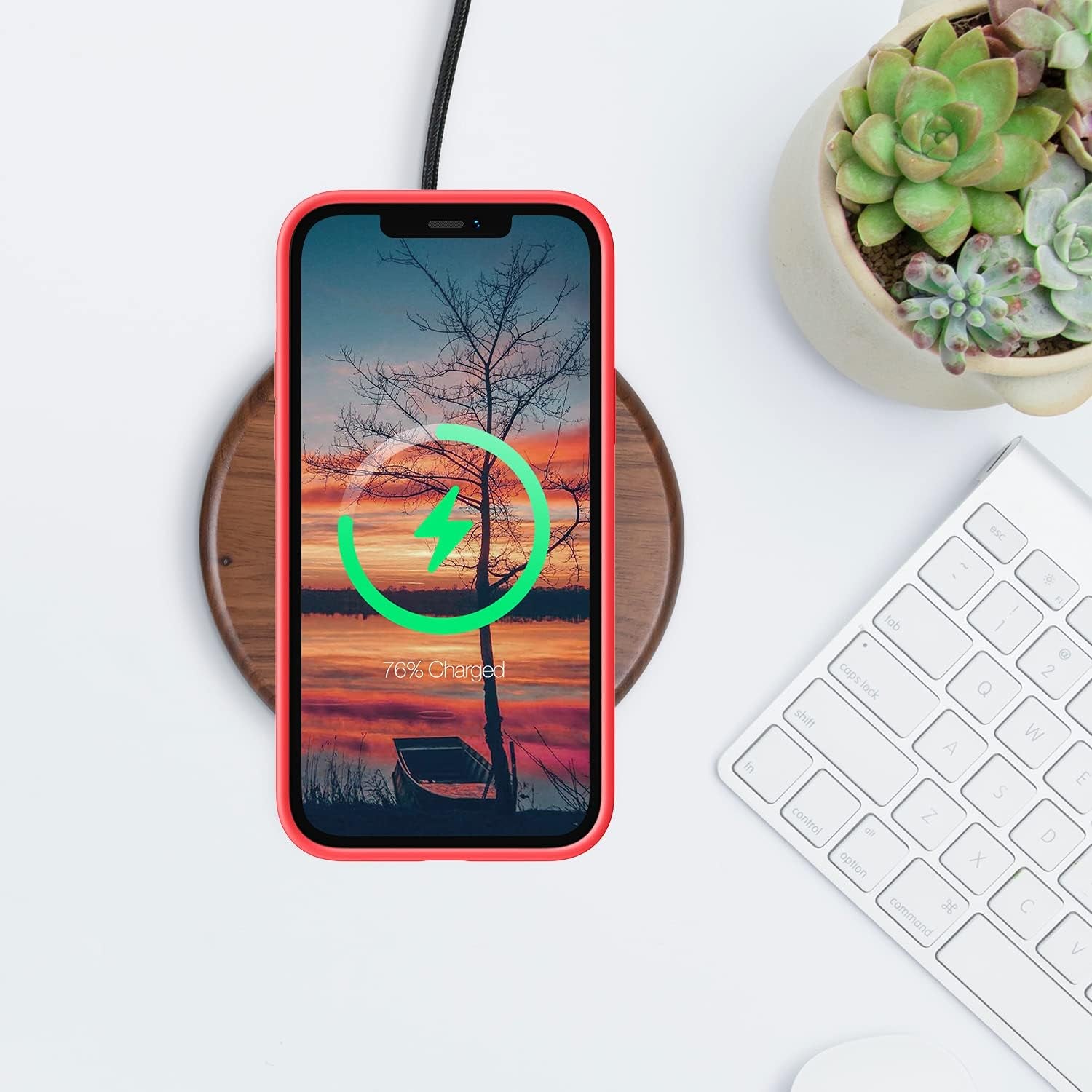 ABITKU Compatible with Iphone 12 Mini Case, [Silky Series] Slim Liquid Silicone Full Body Protection Shockproof Cover 5.4 Inch, Red Coral  abitku   