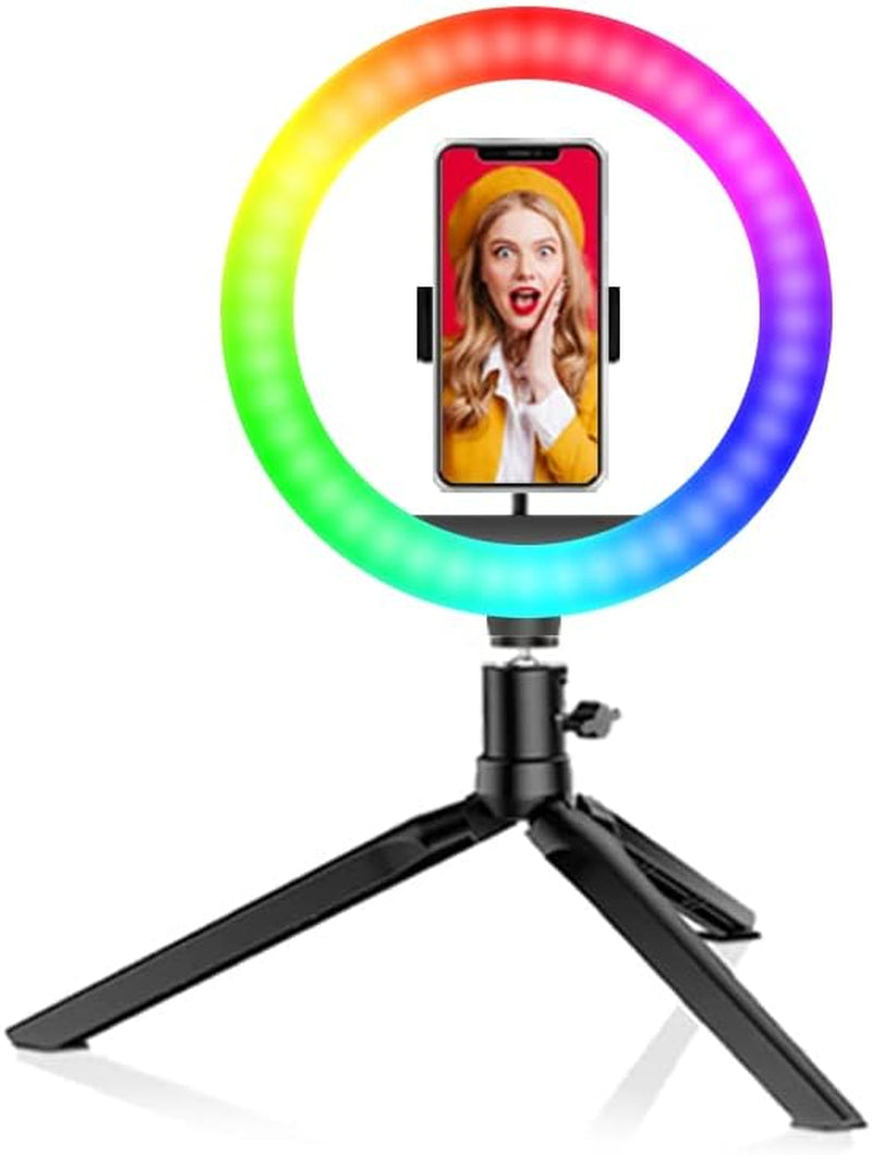 Selfie LED Stand Ring Light with Tripod Stand, Phone Holder,10” Inch Ring Multicolor 126 LED Light  Shenzhen XTW Electronic Co., Ltd.   