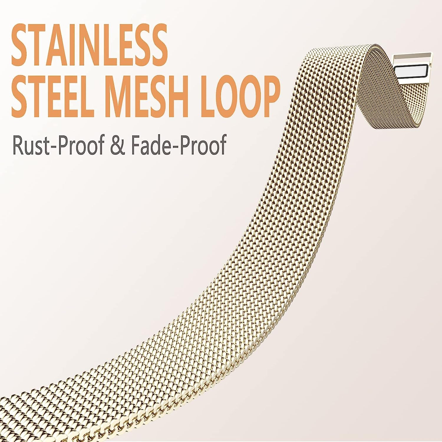 Zedoli Compatible with Fitbit Luxe Bands for Women Men, Stainless Steel Milanese Mesh Loop Metal Replacement Strap Wrist Band for Fitbit Luxe/Luxe Special Edition Fitness and Wellness Tracker  Zedoli   