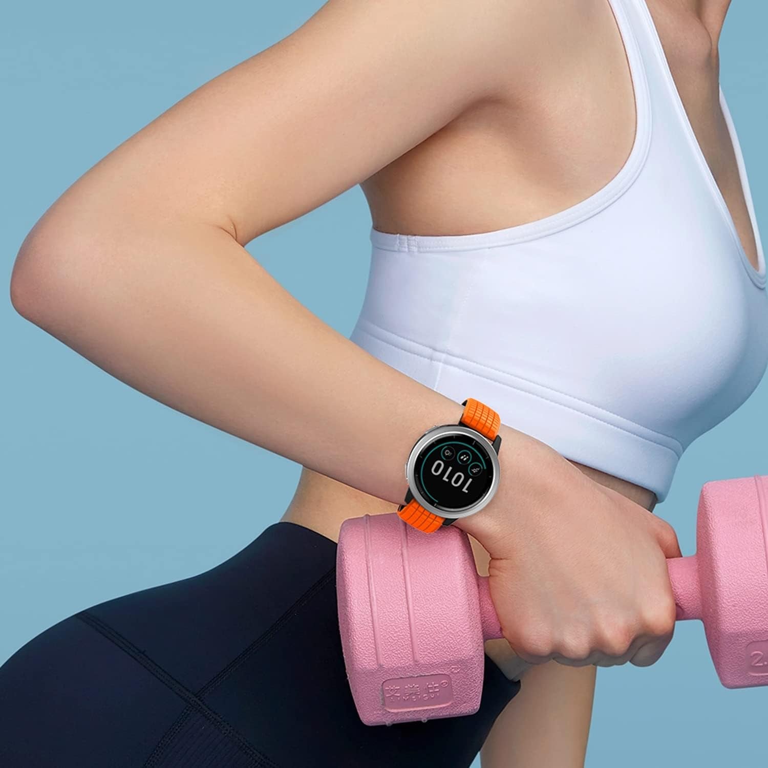 ISABAKE Watch Band for Compatible with Garmin Vivoactive 4/ Samsung Galaxy Watch 46Mm, 22Mm Silicone Bands for Ticwatch Pro S2//E2/Venu 2/Samsung Gear S3 Classic/Samsung Gear S3 Frontier/ Huawei GT Smartwatch  Isabake   