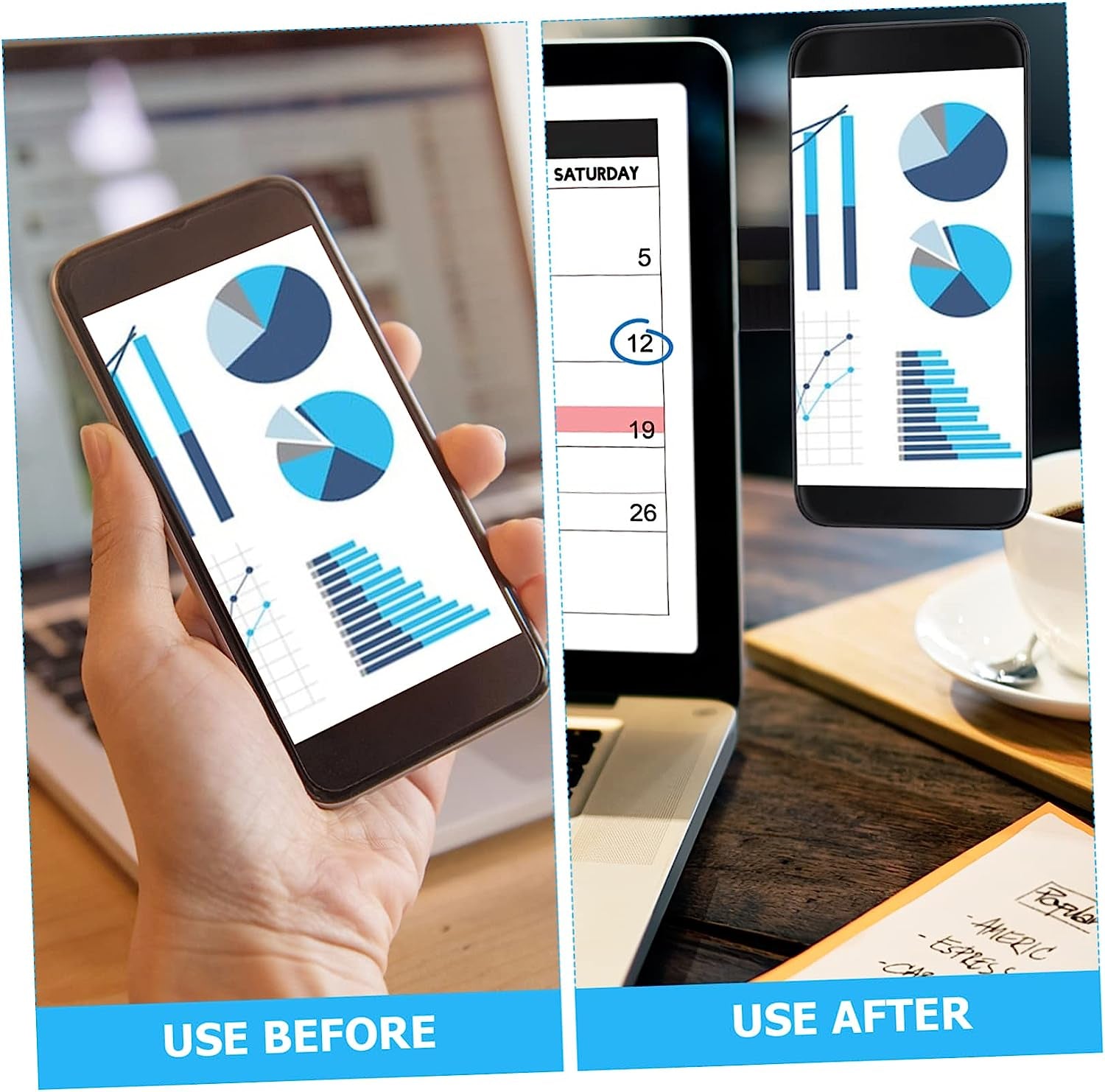 Hemobllo Car Phone Holder 2Pcs Bracket Magnetic Car Mount Table Magnetic Phone Stand Magnetic Laptop Stand Desk Computer Rack Silica Gel Car Phone Mount  Hemobllo   