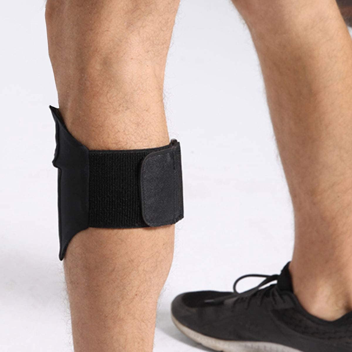 Ailzos Equestrian Riders on the Leg Cell Phone Holder for the Leg/Calf - Leg Band for Equestrian, Jogger, Hiker or Motorcycle, Exercise Arm Holder Armband for Running, Fits Phone Size under 6", Black  Ailzos   