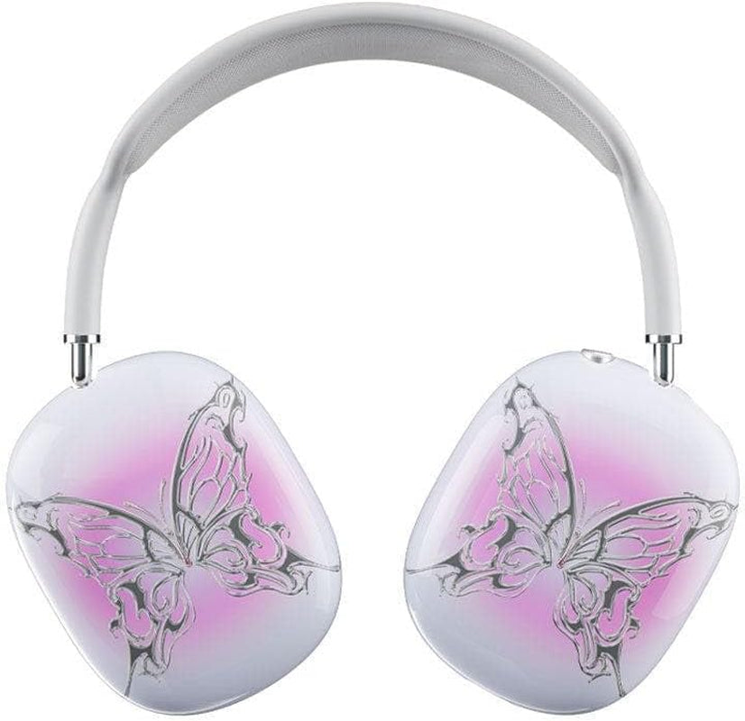 Wildflower Limited Edition Airpods Max Case Full Protective Cover, Pink Posie Rosie  Wildflower AI Butterfly  