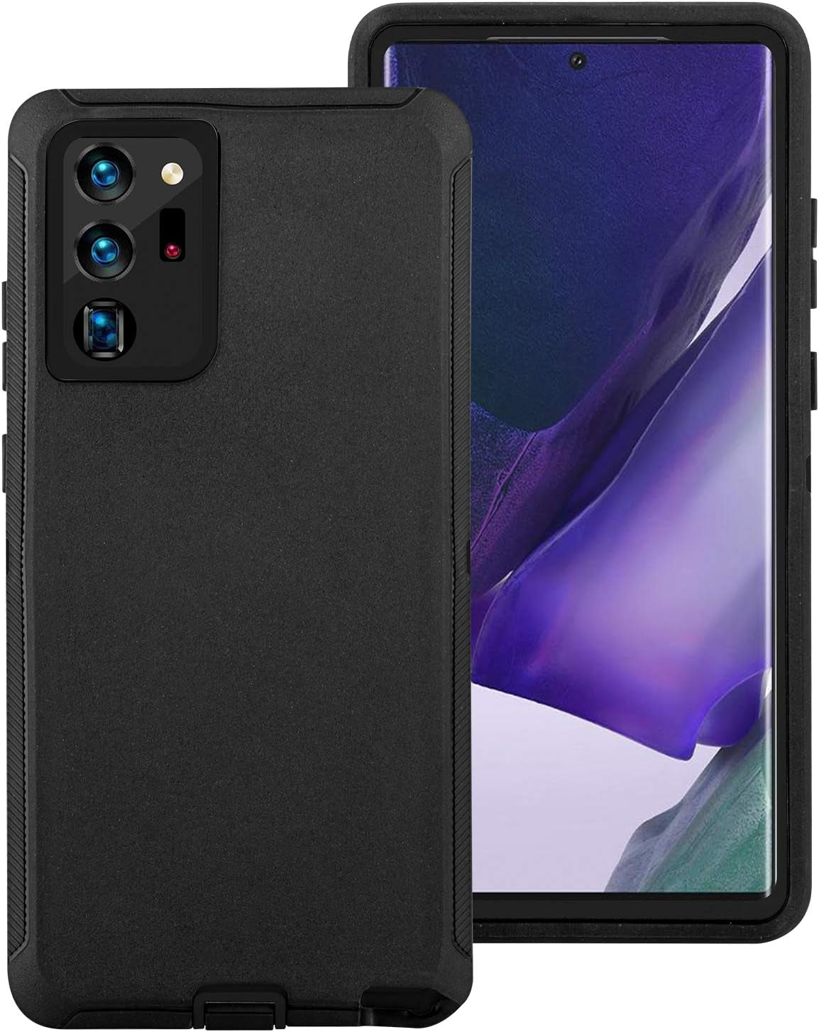 Galaxy Note 20 Case,Drop Protection Full Body Rugged Heavy Duty Case,Shockproof/Drop/Dust Proof 3-Layer Protective Durable Cover for Samsung Galaxy Note 20 (Black)  Cljlixcy   