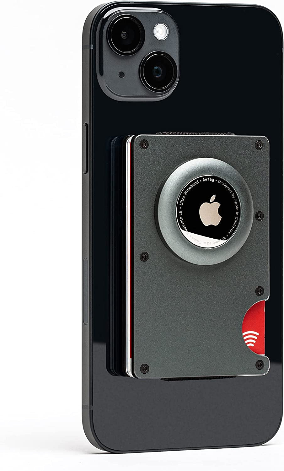 Magsafe Wallet with Airtag Holder, Ultra Strong Magnet - Aluminum RFID Blocking Mini Wallet Holds up to 12 Cards | Compatible with All Iphone 14, 13 and 12 Pro/Pro Max/Mini Models  e+count Silver  