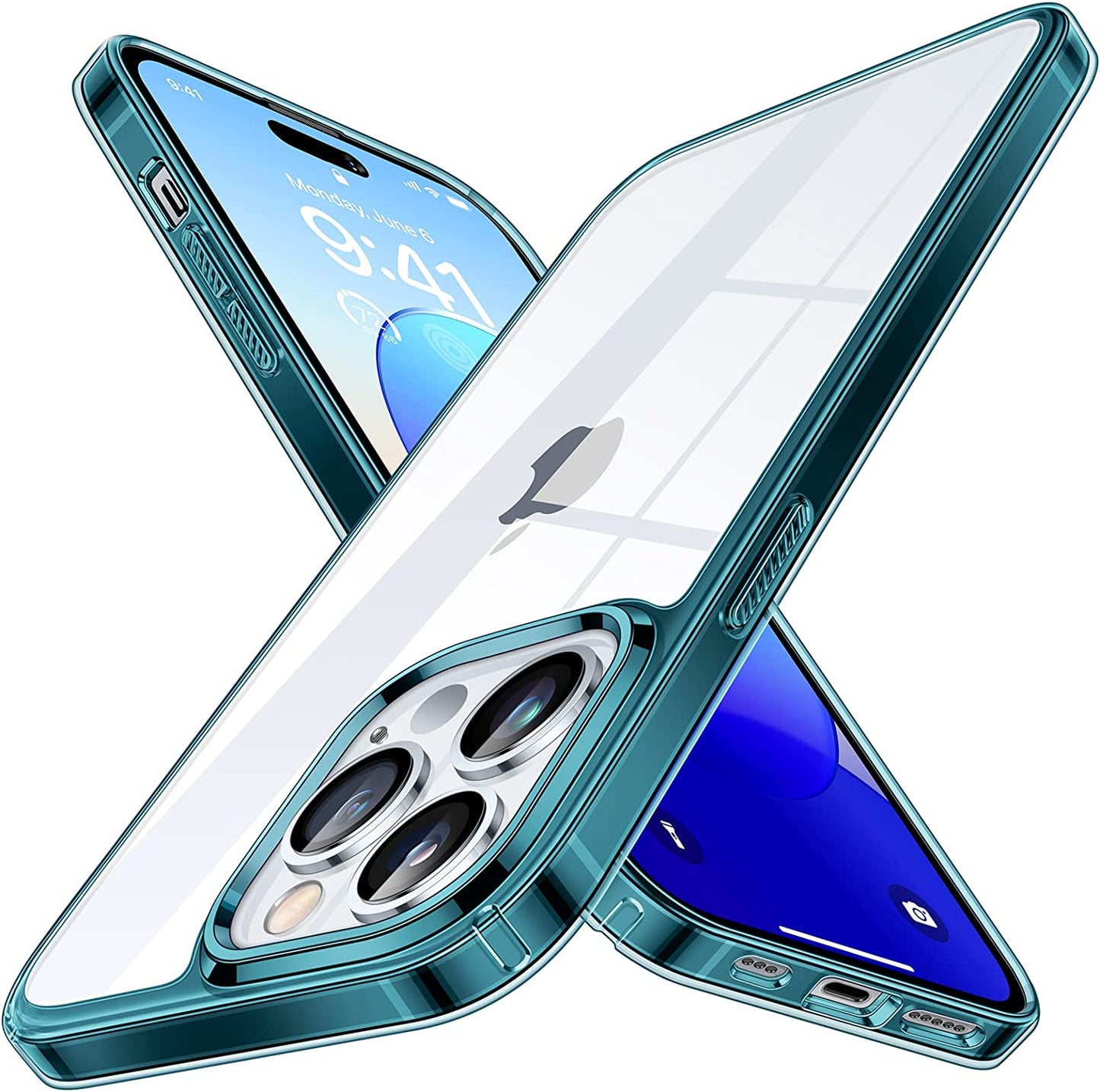 Simtect Ultra Clear for Iphone 14 Pro Case, [Non-Yellowing] [10 FT Military Drop Protection] Slim Fit yet Protective Shockproof Bumper with Airbag Case for Iphone 14 Pro 6.1 Inch- Crystal Clear  Simtect   