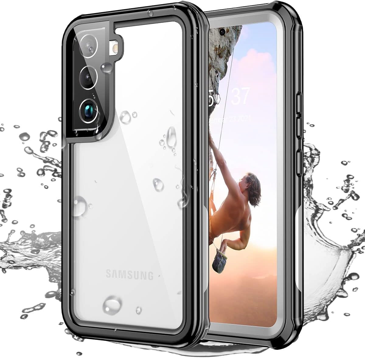 Aicase for Samsung Galaxy S23 Ultra Case,Heavy Duty Drop Protection Full Body Rugged Shockproof Military Protective Tough Durable Cover for Samsung Galaxy S23 Ultra 6.8"_Burgundy/Pink  AICase S22 Case(Waterproof Ip68)  