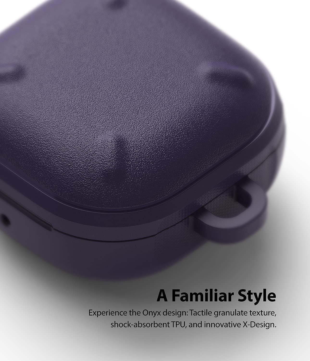 Ringke Onyx [Anti-Fingerprint Technology] Compatible with Samsung Galaxy Buds 2 Pro Case, Galaxy Buds 2, Galaxy Buds Pro, and Galaxy Buds Live, Rugged Shockproof Cover for Galaxy Buds2 Pro - Purple  Rearth   