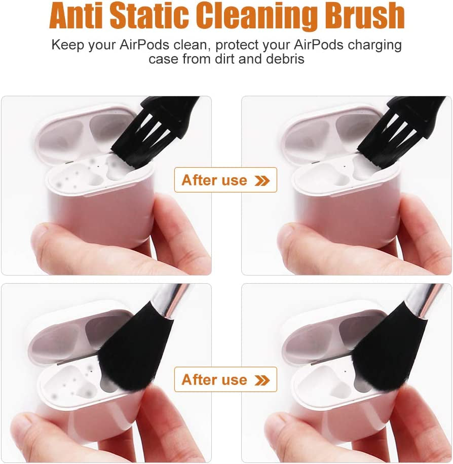 Phone Cleaning Kit, Airpod Cleaner Kit Screen Cleaner Kit with Cleaning Swabs for Smartphones, Cameras, Keyboards, Headphones and Tablets, Compatible with Airpods Pro/Airpods 2/Airpods 1  REFLYING   