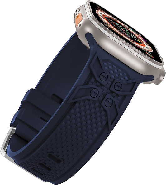 Hehighti Sport Band Compatible with Apple Watch Ultra Band 49Mm 45Mm 44Mm 42Mm for Men,Comfortable Silicone Wristband Strap Replacement for Iwatch Series 8/Se/7/6/5/4/3/Ultra  Hehighti   